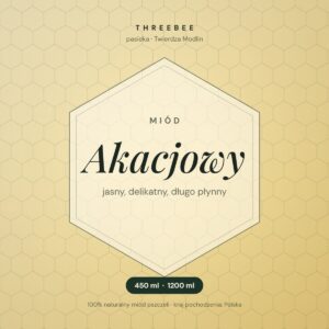 Miód akacjowy ThreeBee – grafika produktu