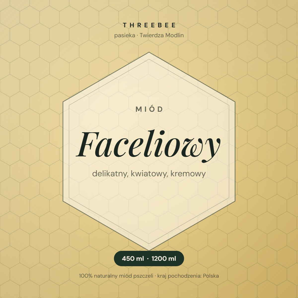 Miód faceliowy ThreeBee – grafika produktu