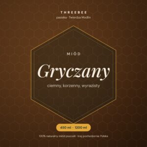 Miód gryczany ThreeBee – grafika produktu