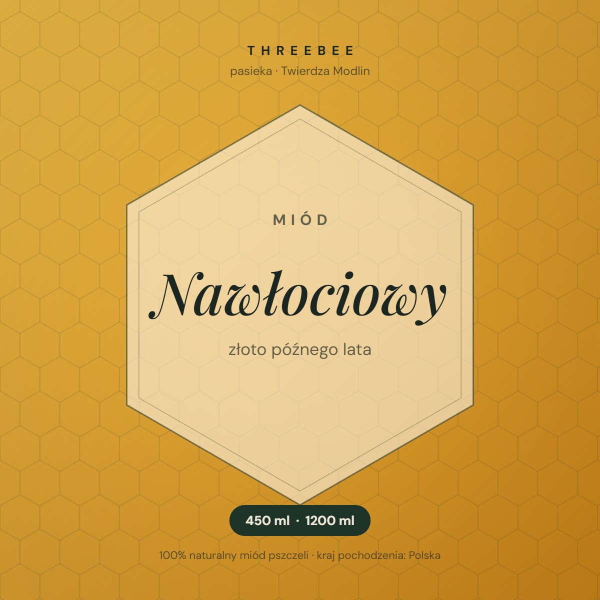 Miód nawłociowy ThreeBee – grafika produktu