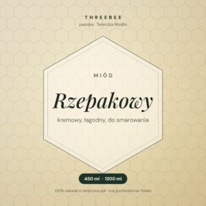 Miód rzepakowy ThreeBee – grafika produktu