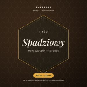 Miód spadziowy ThreeBee – grafika produktu